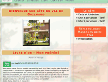 Tablet Screenshot of gite-duvaldeguilhaud.com